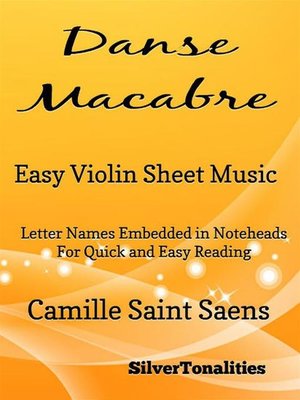 cover image of Danse Macabre Easy Violin Sheet Music